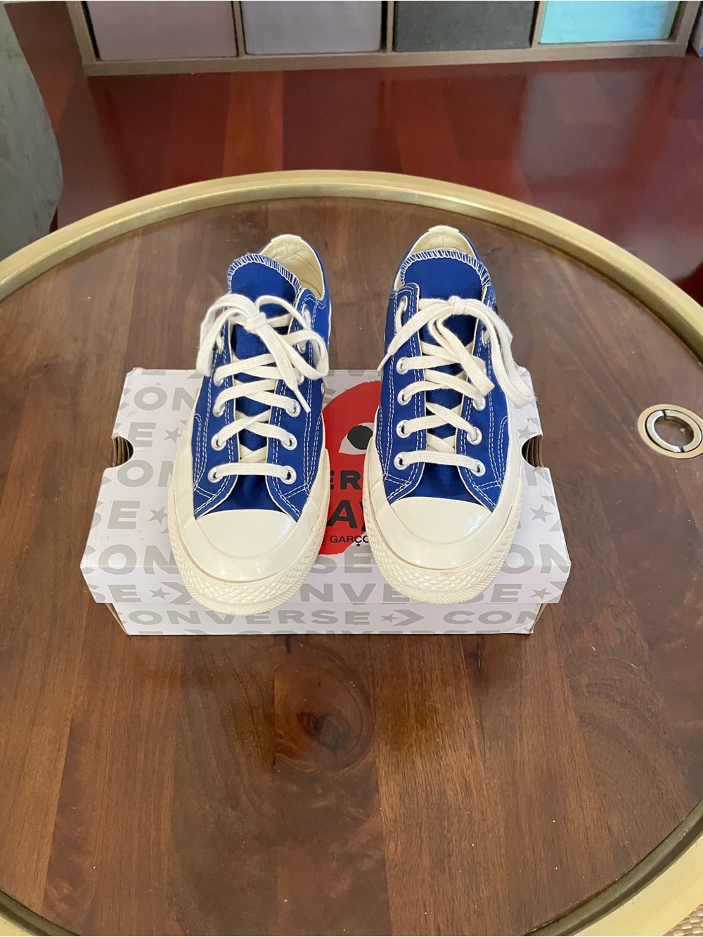 Converse CDG Play Chuck 70 Low Shoes Womens Size 8 Mens 6 Blue Quartz 171848c